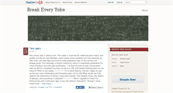 Desktop Screenshot of breakeveryyoke.teachforus.org