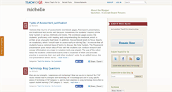 Desktop Screenshot of michelle.teachforus.org
