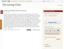 Tablet Screenshot of lovingcritic.teachforus.org