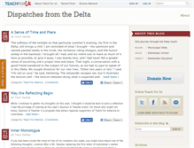 Tablet Screenshot of dispatchesfromthedelta.teachforus.org