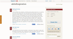 Desktop Screenshot of abitofinspiration.teachforus.org