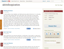 Tablet Screenshot of abitofinspiration.teachforus.org