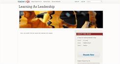 Desktop Screenshot of learningasleadership.teachforus.org