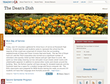 Tablet Screenshot of deansdish.teachforus.org