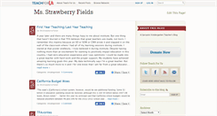 Desktop Screenshot of missstrawberryfields.teachforus.org