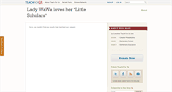 Desktop Screenshot of ladywawa.teachforus.org