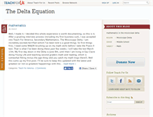 Tablet Screenshot of deltaequation.teachforus.org
